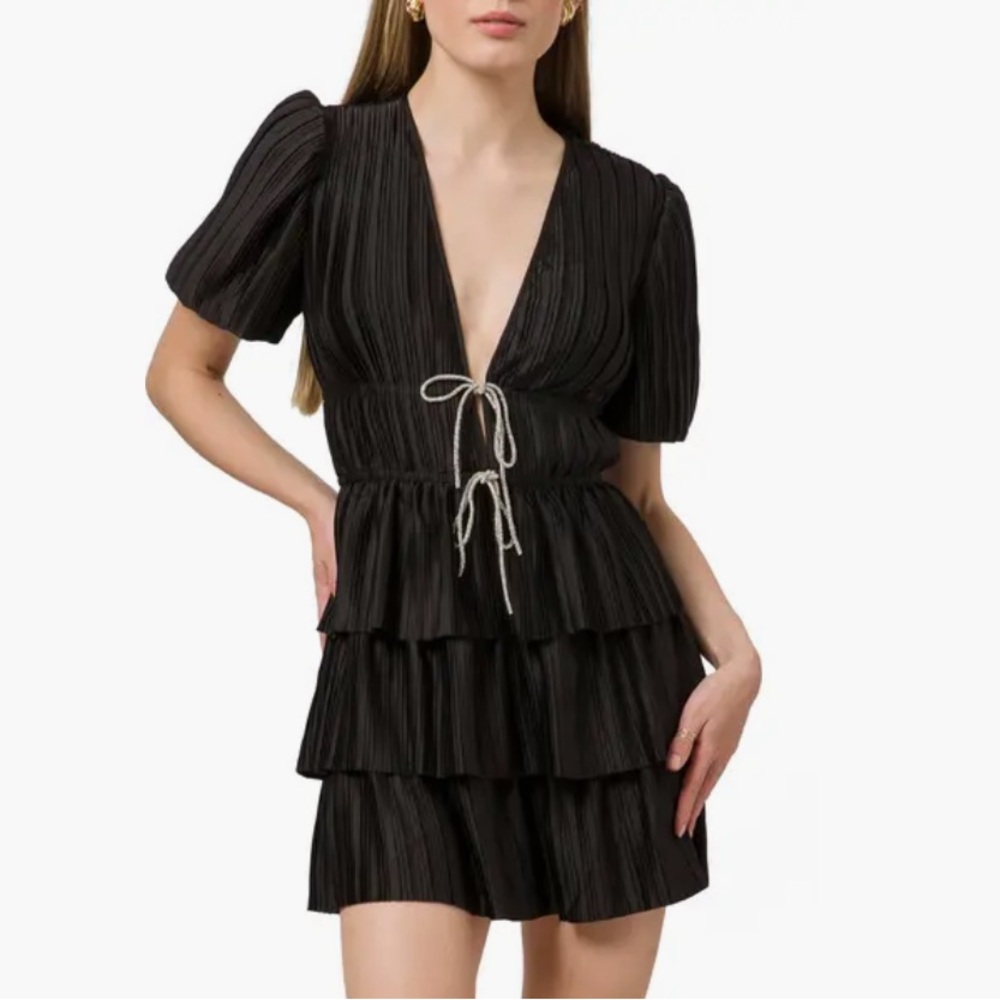 Wayf Black Dress